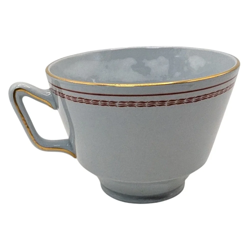 Vintage Spode Trade Winds Teacup Iron Red England‎ Mid Century Modern W128
